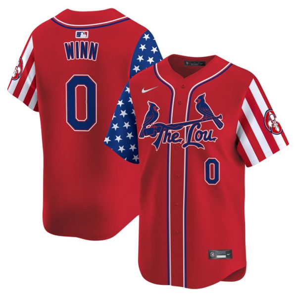 St. Louis Cardinals 2025 Independence Day Vapor Premier Limited Jersey Stitched Red Masyn Winn