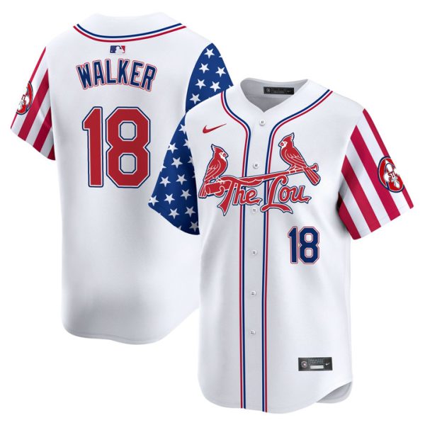 St. Louis Cardinals 2025 Independence Day Vapor Premier Limited Jersey Stitched White Jordan Walker