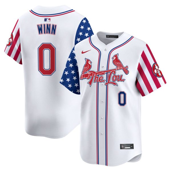 St. Louis Cardinals 2025 Independence Day Vapor Premier Limited Jersey Stitched White Masyn Winn