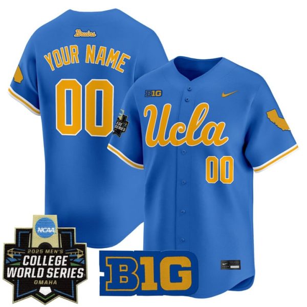 UCLA Bruins 2025 World Series Vapor Premier Limited Custom Jersey Stitched Blue