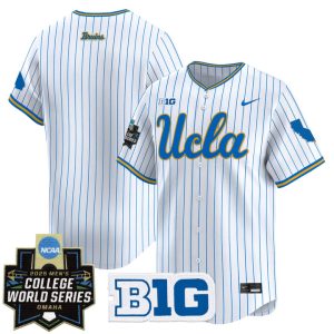 UCLA Bruins 2025 World Series Vapor Premier Limited Jersey Stitched Pinstripe Team