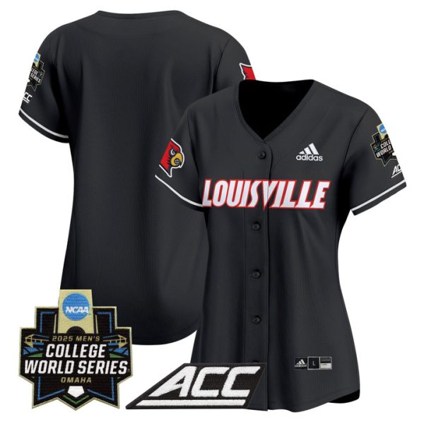 Women's Louisville Cardinals 2025 World Series Vapor Premier Limited Jersey Stitched Black Team