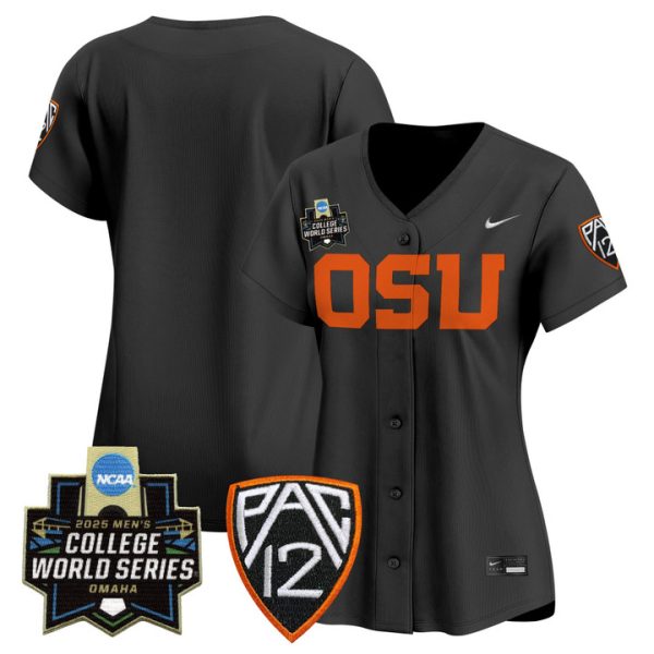 Women's Oregon State Beavers 2025 World Series Vapor Premier Limited Jersey Stitched Black Team