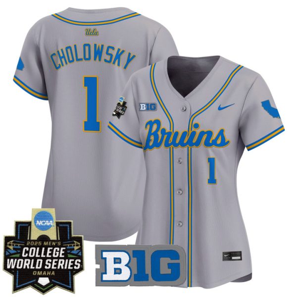 Women's UCLA Bruins 2025 World Series Vapor Premier Limited Jersey Stitched Gray Roch Cholowsky