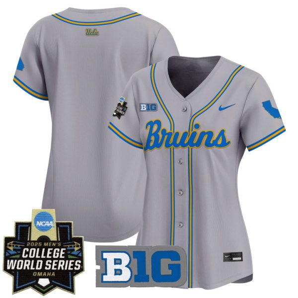 Women's UCLA Bruins 2025 World Series Vapor Premier Limited Jersey Stitched Gray Team