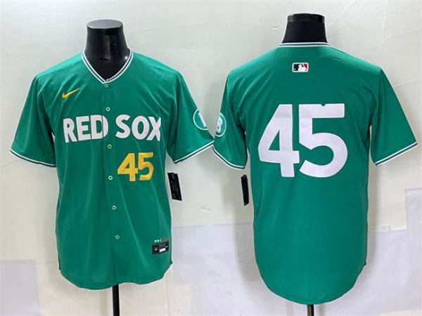 Boston Red Sox #45 Pedro Martinez Green 2025 City Connect Limited Stitched Baseball Jersey