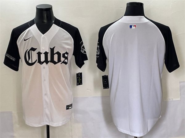 Chicago Cubs Blank White/Black 'Gothic North Side Edition' Vapor Premier Limited Stitched Baseball Jersey